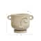 8.25&#x22; Cream Stoneware Face Planter &#x26; Saucer